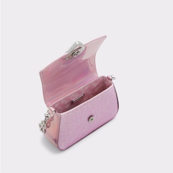 Aldo x Barbie Pink Sequin Heart-Detail Shoulder Bag - Picture 2 of 5